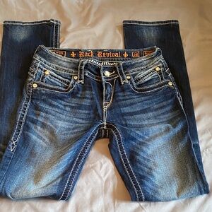 Rock Revival Dark Blue Straight Leg Jeans